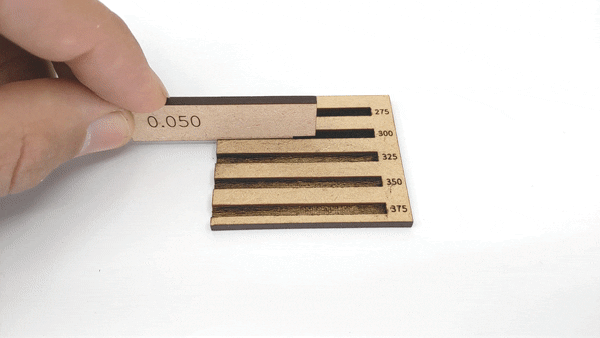 Engrave Depth Tester